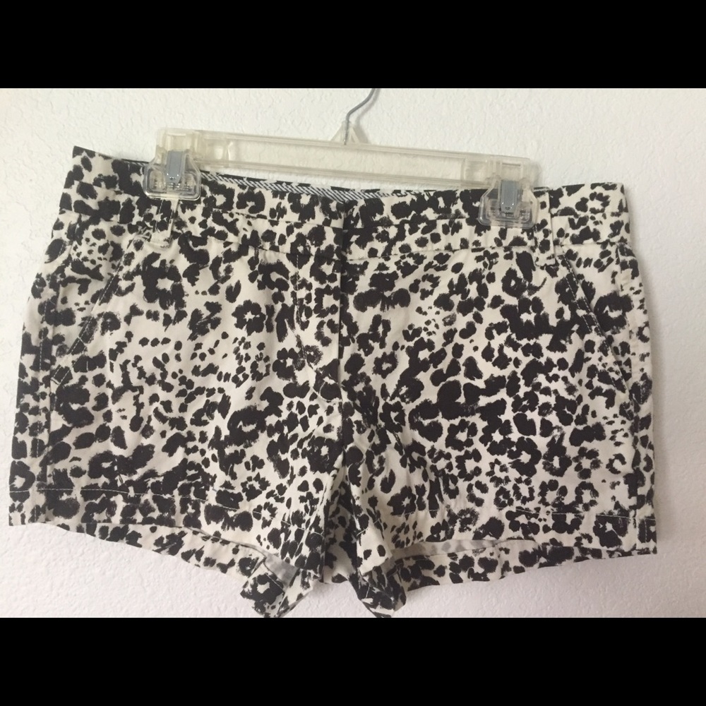 JCrew animal print leopard shorts size 10